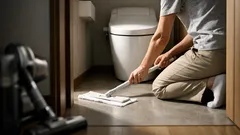 トイレの床に掃除機はNG ついで掃除で汚れを広げない正しい拭き方