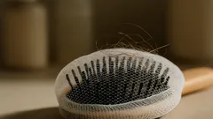 ヘアブラシの絡まった髪が秒で取れる、水切りネット活用術